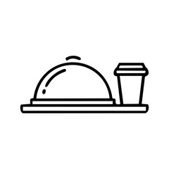 Fototapeta premium Airport icon set for travel and aviation. Vector symbols for flight and terminal navigation.