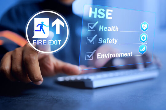 Health safety environment HSE concept building should be provide fire exit for emergency situation to complied in safety regulation
