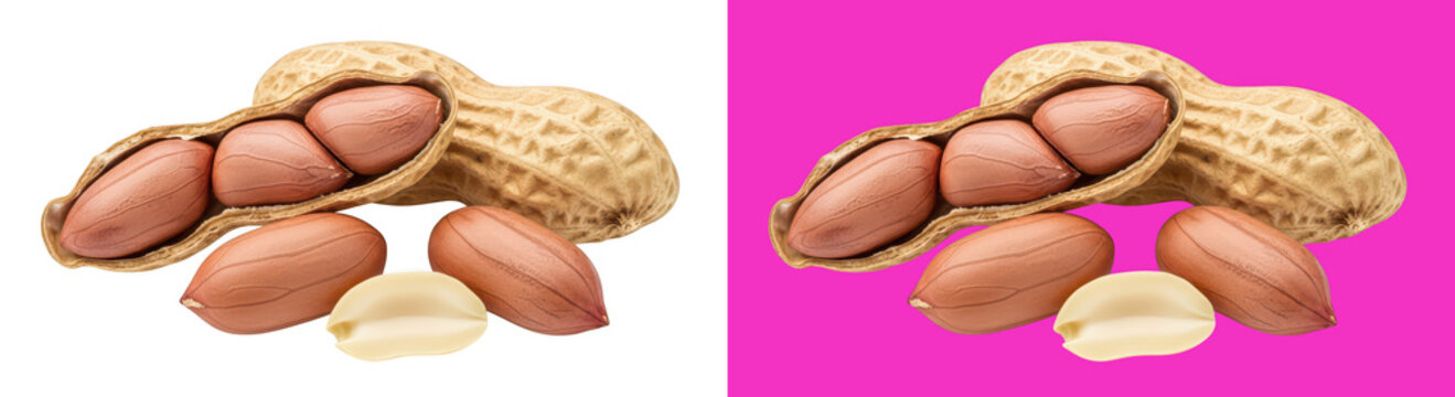 Peanuts in shell with kernels