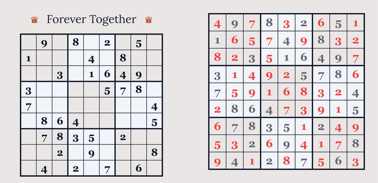 Two Sudoku puzzles for fans of brain games and logic challenges