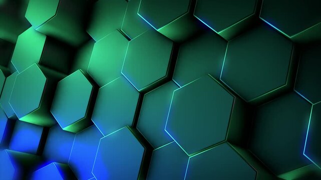 abstract background with hexagons