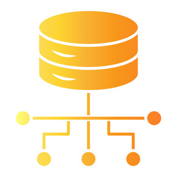 distributed database Gradient icon