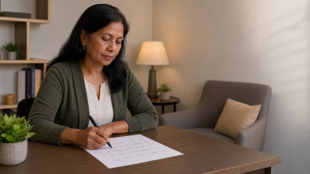 Peer Support Specialist Home Like Office Meeting Filipino Her Early