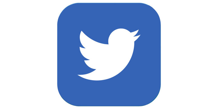 Twitter social media bird logo icon blue design element for digital platforms and online communication, app symbol recognizable global brand.