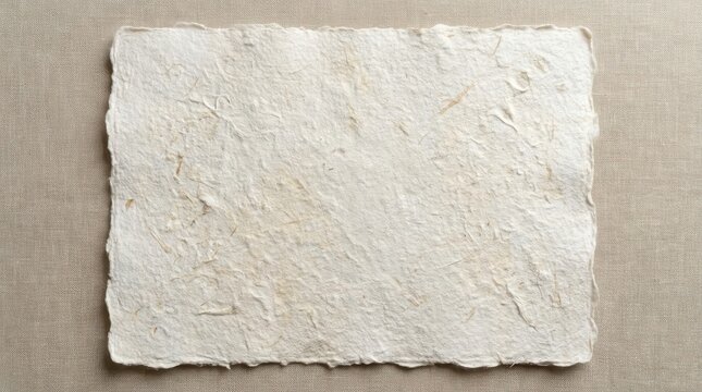 High quality handmade paper texture laid flat on a neutral background for creative projects