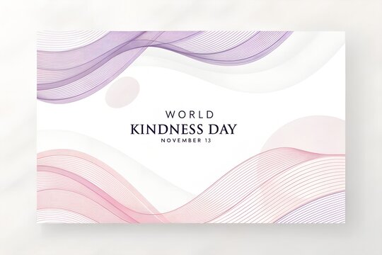World kindness day event abstract graphic background with kindness, abstract