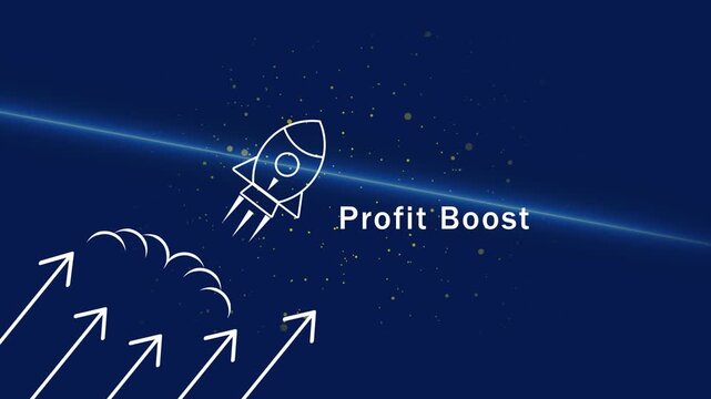 Business growth profit boost success arrow chart upward trend financial investment concept