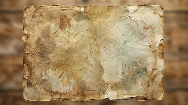Aged and rustic paper texture set against a natural background for artistic endeavors