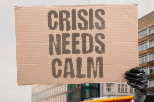 "Crisis needs calm" Public health response must minimize alarm. CRISIS. RESPONSE. CALM. MANAGEMENT. LEADERSHIP.