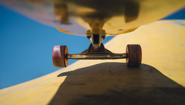 Skateboard at skate park