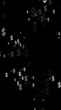 floating dollar symbol represents currency and personal finance. Money background for banking report