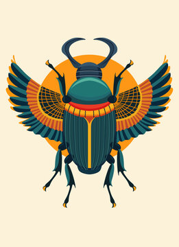 Egyptian scarab, a symbol of Ancient Egypt, Ancient Egypt