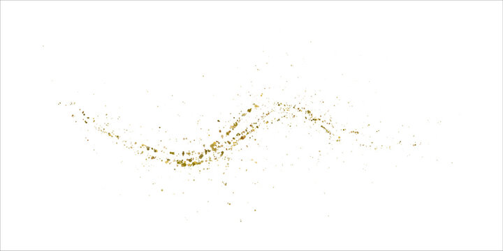 Abstract background featuring floating dust confetti particles with soft golden light rays isolated on a clean white backdrop