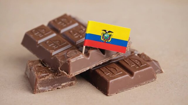 Ecuadorian chocolate tablet.