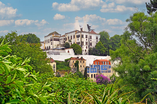 National Palace of Sintra and Scenic Town Landscape in Portugal