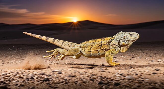 iguana in the desert