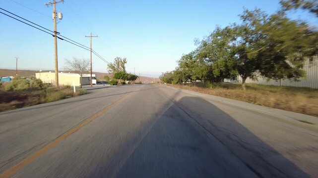 Southern California Rural City Taft 33 South 12 Front View Driving Plates USA
