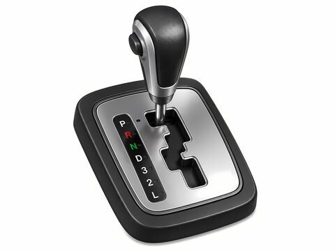 Automatic Gear Shift Lever Transmission Control Gate Type Car Interior Isolated