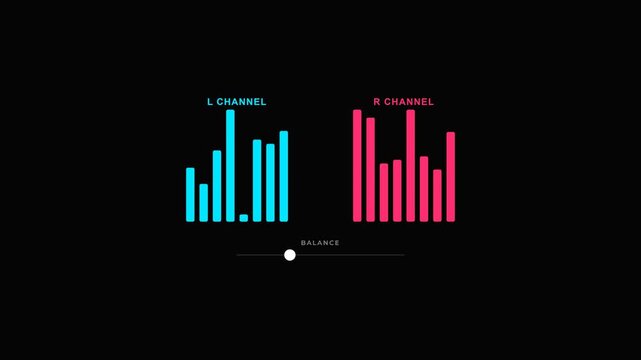 Dynamic Audio Spectrum Analyzer with L and R Channel Visualizer