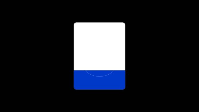 Blue mechanical flip clock countdown animation on black background