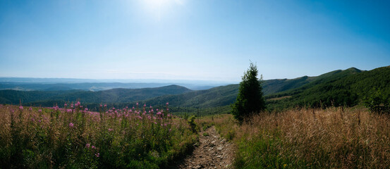 Sunrise in the mountains. Bieszczady, Bukowe Berdo. © Tomasz
