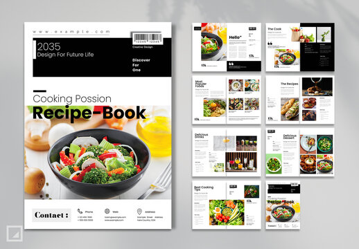 Recipe Book Magazine Layout