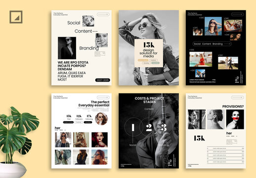 Fashion Social Media Post Layout