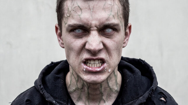 Man Infected by Zombie Virus