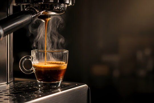 pouring coffee into a glass
