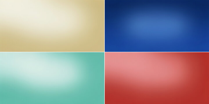Four vibrant panels showcase blended watercolor washes. Warm oranges, reds, and yellows create abstract, flowing textures. The palettes vary across each quadrant