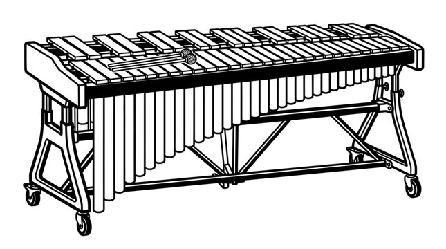 Xylophone Musical Instrument Vector Illustration
