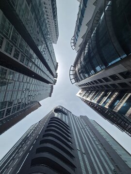 Urban Architecture of Modern Skyscrapers in Kuala Lumpur