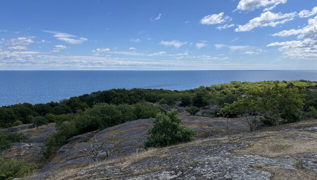 View over the Baltic sea at Hano island, outside Blekinge in southern Sweden.