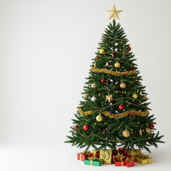 Fototapeta premium christmas tree and decorations