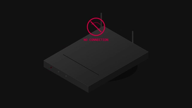Isometric router switching between connected and disconnected status