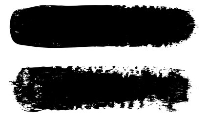 Fototapeta premium Grunge Paint Brush Stroke Set Vector for Distressed Design Background