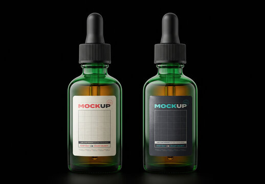 Bitters Droplets Bottles Front and Back