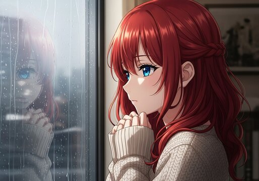 雨粒に映る、遠い日の切ない面影