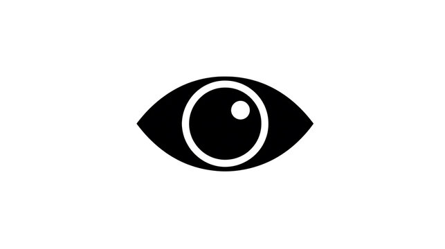 An icon of an eye symbolizing vision and observation. It represents sight and the act of looking