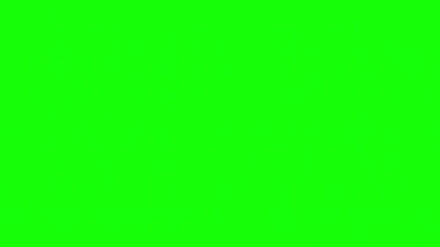 Retro CRT Monitor TV Pixel Grid Overlay on Green Screen