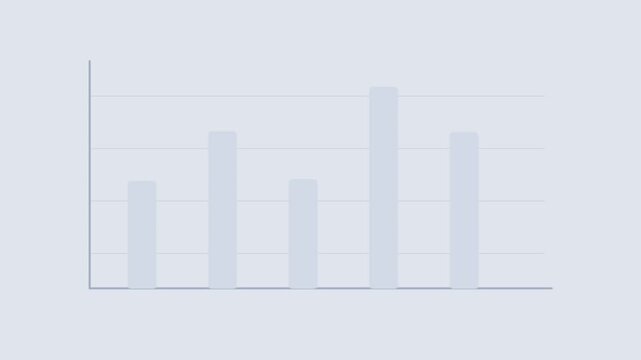 Animated bar chart data visualization video.