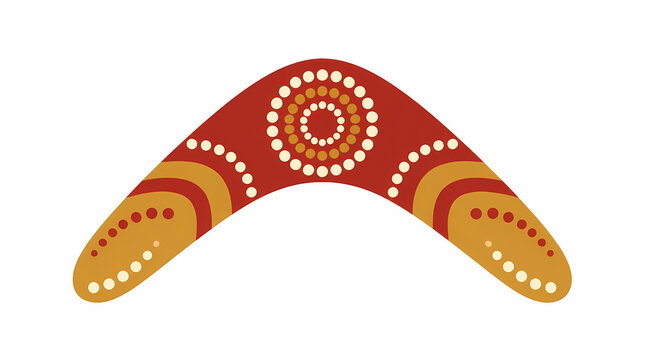 Brisbane Aboriginal Dreamtime Design Pattern with Dot Art and Circular Motif on and Orange Background