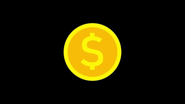4K dollar sign yellow outline rounded yellow icon, cost raising price icon, dolar icon hand drawn icon with transparent background 4k video.
Hot text pattern moving on a dark background