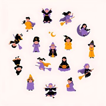 Magical Witches in Halloween Joy