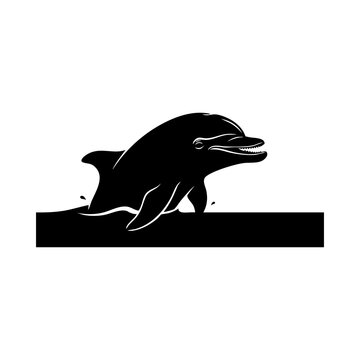 Dolphin vector silhouette