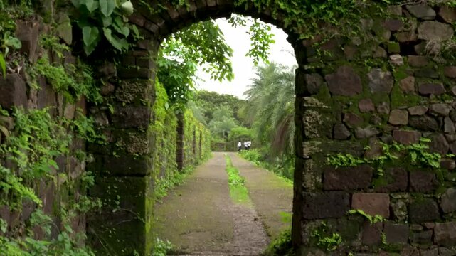 Vasai, Maharashtra, India - July 30, 2026: Portuguese-era gateway of Vasai Fort, one of Maharashtra's best-known heritage monuments.