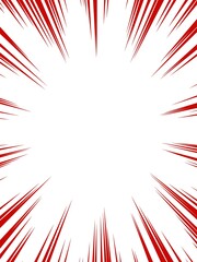 Fototapeta premium Red Sunburst Illustration Background with Vintage Retro Radial Rays Abstract Design