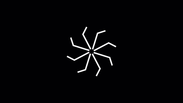 Computer cursor clicking button, animated interface icon for web, alpha channel background