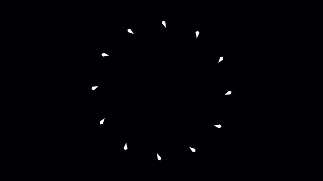 Interactive mouse cursor clicking, animated push button icon, transparent alpha channel motion
