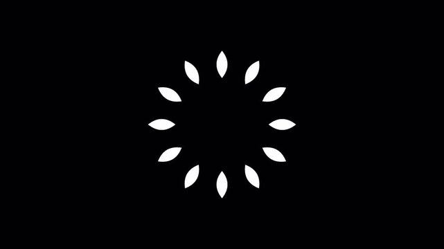 Computer mouse cursor clicking seven times, dynamic motion graphic icon animation, transparent alpha channel background